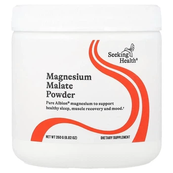 Магній малат у порошку, 500 мг, Magnesium Malate Powder, Seeking Health, 250 г