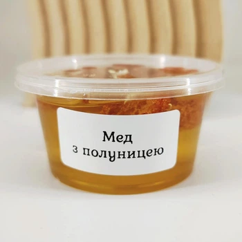 Акациевый мед с клубникой 220 г, Пластиковая тара