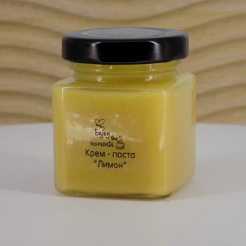 Крем-мед "Лимон" 180 г, Стеклянная банка