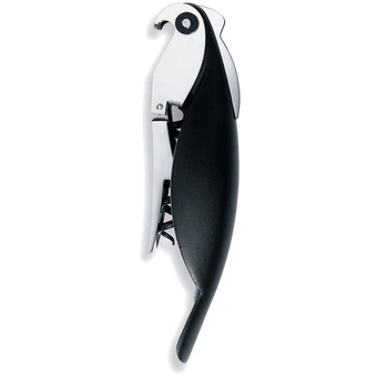 Штопор 2,5x13x3 см черный Parrot Alessi