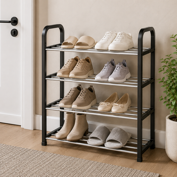 Полиця для взуття 4 рівні Eco Fabric до 8 пар взуття 56*40*19 см