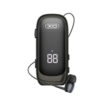 Bluetooth гарнитура XO BE51 Lavalier Stretch, Bluetooth 5.3, беспроводная гарнитура, 28 часов работы, черная