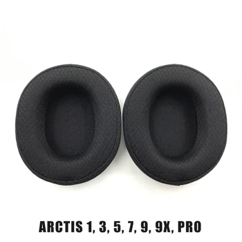 Амбушюри для навушників SteelSeries Arctis 1, 3, 5, 7, 9, 9x, PRO Black Mesh змінні накладки на вуха