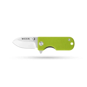 Складной нож WESN MICROBLADE (Титан + Лаймовый G10) 9.5см