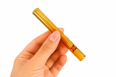 Стеклянная трубка для курения One Hitter Yellow