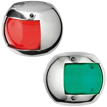 Огонь бортовой Compact 12 LED левый / правый LED 12 В нержавеющая сталь Osculat. (свет: Зелёный) (11.446.02)