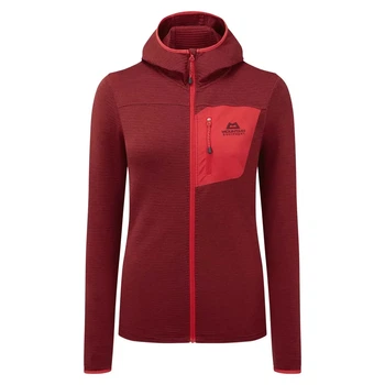 Кофта Mountain Equipment Lumiko Hooded Women's Jacket (Ревінь/Перець 10) вага 220 г матеріал 93% поліестер (ME-005368.01756.10)