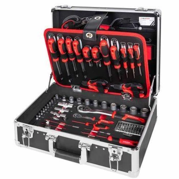 Ящик инструментов Holzmann WZK119ECO 119 инструментов размер 450х340х160 мм прочный пластик и алюминий (WZK119ECO)