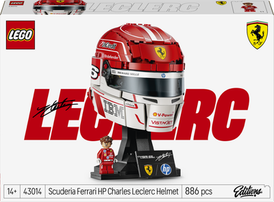 Zestaw klocków LEGO Editions Formula 1 Kask Charles Leclerc Scuderia Ferrari HP 886 elementów (43014)