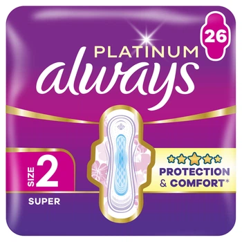 Гигиенические прокладки Always Platinum Super (Размер 2) 26 шт (8001841913841)