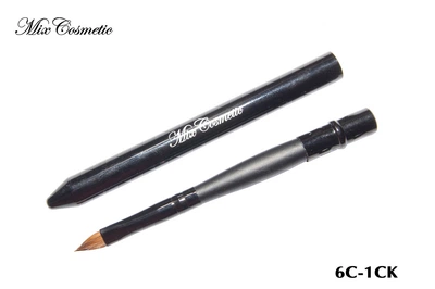 Кисть для нанесения помады складная, форма лепесток MixCosmetic ворс колонок (соболь) 6C-1CК