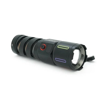 Ліхтар пошуковий BP-538 LED PM60, 3 режими, ліхтарик, індикація заряду, живлення від акумулятора, IP65, USB кабель, 225х130х60мм, 0,525кг, Black, BOX (UG-44034)