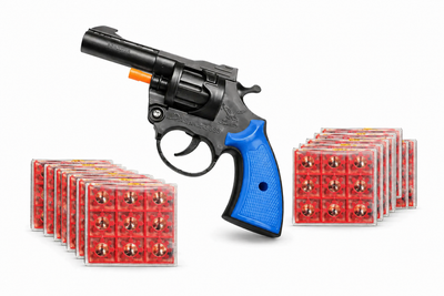 Пистолет-револьвер на пистонах Mister Colt 10 пачек пистонов в комплекте + 720 выстрелов