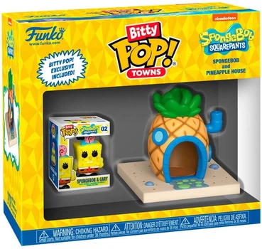 Zestaw figurek Funko Bitty Pop! Town Sponge Bob: Sponge Bob w domu 2.5 cm 83638 (889698836388)