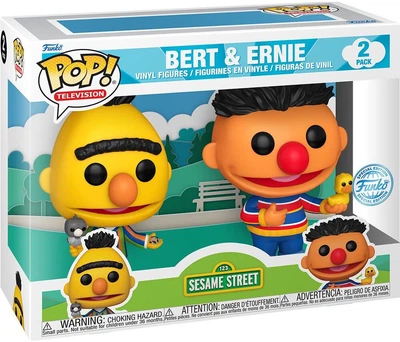 Набір фігурок Funko Pop! Television Sesame Street Bert and Ernie 9 см 2 шт FUN82870 (889698828703)