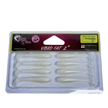Приманка Crazy Fish Vibro Fat 2" 87-50-49-6 уп. (8шт),87-50-49-6