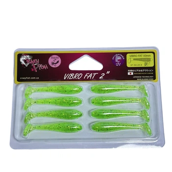 Приманка Crazy Fish Vibro Fat 2" 87-50-20-6 уп. (8шт),87-50-20-6