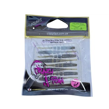 Приманка Crazy Fish Polaris 2" 17-54-42-6 вкус кальмар уп. (8шт),17-54-42-6