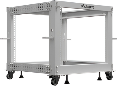 Серверна стійка Lanberg Open Rack 19" 9U 600x600-1100 Grey (OR01-6109-S)