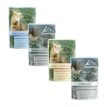Вологий корм Carpathian Pet Food мікс смаків 24 шт