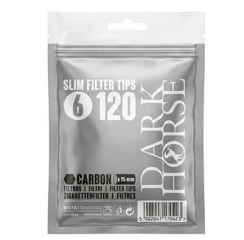 Фільтри для самокруток Dark Horse Slim вугільні