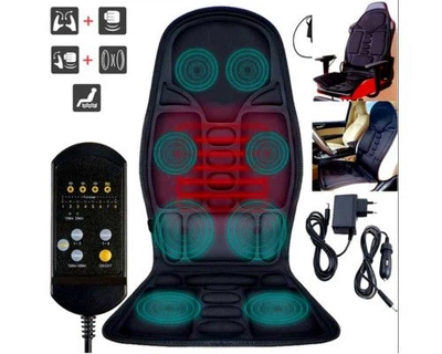 Массажная накидка с подогревом Massage Seat Topper для дома и автомобиля с функцией массажа и регулировкой температуры