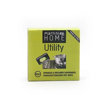 Ароматизовані намилені металеві губки для чищення MARTINI SPA HOME Soapy Steel Wool Scourers, 12 шт