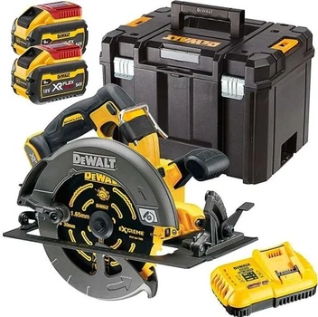 Пила дискова акумуляторна DeWalt 54V XR FLEXVOLT з 2 акумуляторами 9 Аг (DCS579X2-QW)