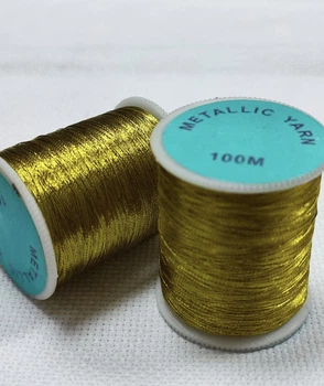 Нитки люрексовые Цвет золотистый
