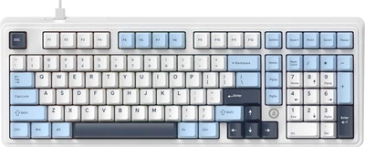 Klawiatura przewodowa Ajazz AK980 MAX Magnetic Switch USB White-Blue (AK980-MAX-M-BWDB)