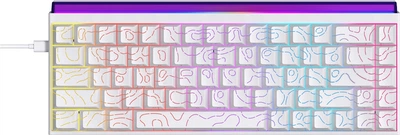Клавіатура дротова Ajazz NK68 Red Switch USB White (NK68-R-S-W)