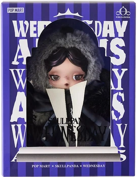 Колекційна м'яка іграшка Pop Mart SKULLPANDA × Wednesday серія Nevermore Academy Uniform (6941313040762)