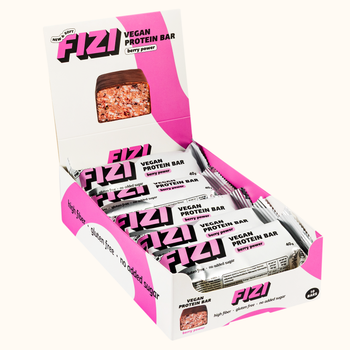 Упаковка протеиновых батончиков Fizi Веган 40 г х 10 шт Berry Power (4820262541365)
