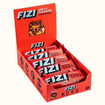 Упаковка шоколадных батончиков Fizi Веган 40 г х 10 шт Salted Almond (4820262541280)