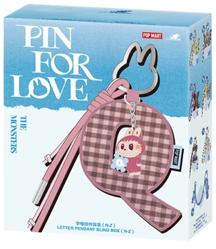 Коллекционный брелок-сюрприз Pop Mart THE MONSTERS Серия Pin for Love Letter N-Z (6931571095970)
