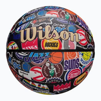 М'яч баскетбольний Wilson NBA ALL TEAM RETRO BSKT size 7 Різнокольоровий (WZ4028501XB7 7)