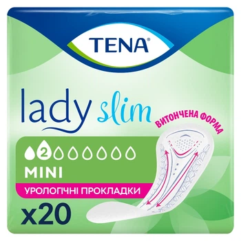 TENA Lady Slim Mini прокладки урологічні 20 шт.(7322540852486)