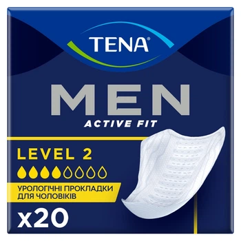 Урологічні прокладки для чоловіків Tena Men Active Fit Level 2 20 шт (7322541493237)