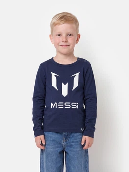 Дитяча футболка з довгими рукавами для хлопчика Messi S49318-2 98-104 см Navy (8720815172991)