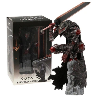 Фигурка Guts Berserker Armor Berserk в доспехах с мечом Dragonslayer – 25 см, коллекционная аниме статуэтка