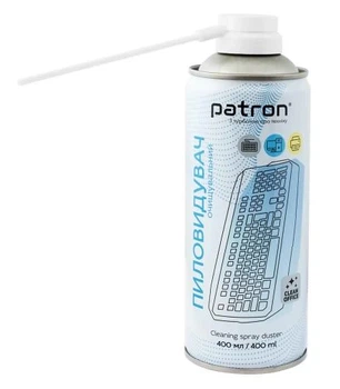 Воздух чистящий Patron для выдувания пыли, баллон, 400 мл (F3-020)