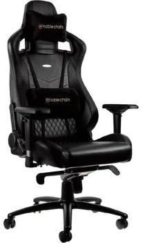 Игровое кресло Noblechairs EPIC, Black, натуральная кожа (NBL-RL-BLA-001)