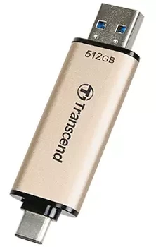 Флеш накопитель USB 256Gb Transcend JetFlash 930C, Gold/Black, Type-C / USB 3.2 Gen 1 (TS256GJF930C)