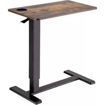 Компьютерный стол приставной OfficePro ODM366B, Dark Wood/Black