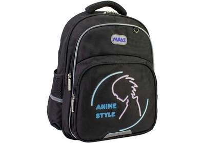 Рюкзак школьный Maxi 38x28x19 см 15 л черный (MX85430)