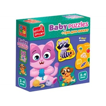 Пазлы Vladi Toys Домашние любимцы VT1722-25