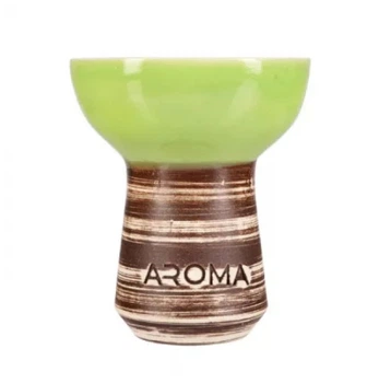 Чаша Aroma Sierra Glaze Green для кальяна зеленая классик 8.5см из глины