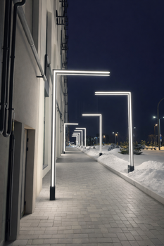 Преміальна дизайнерська вулична опора з інтегрованою LED-підсвіткою