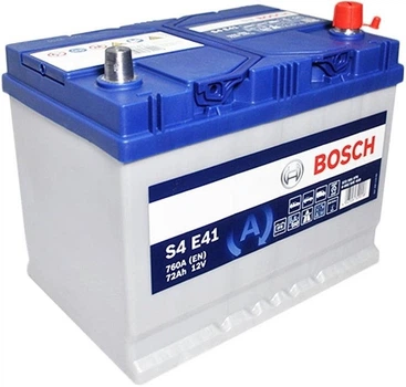 Автомобильный аккумулятор Bosch S4 12В 72Ач 760А R+ для легкового авто (0 092 S4E 410)