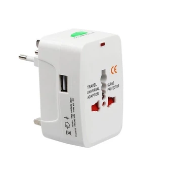 Перехідник мережевий EU з USB виходом, White - XOKO WC-010